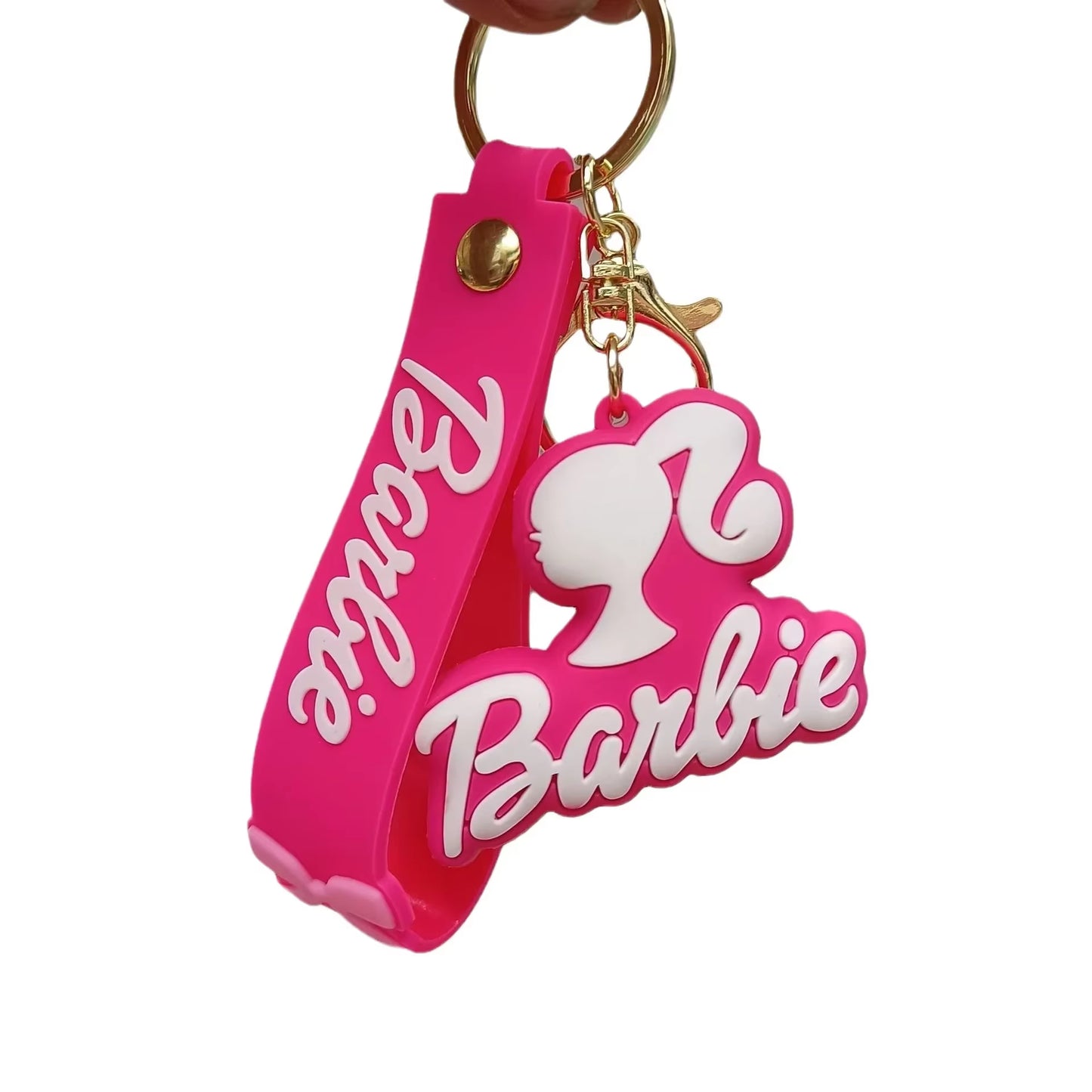 Barbie Letter Keychain Kawaii Cartoon Y2K Love Coin Purse Anime Car Key Pendant Girl Heart Gift Wholesale