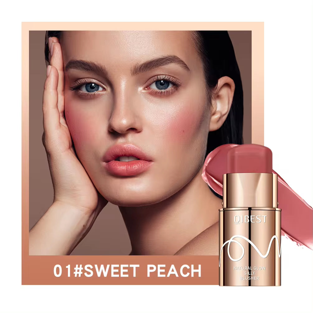 Lipstick Blush Stick 3-In-1 Eyes Cheek and Lip Tint Buildable Waterproof Lightweight Cream Multi Stick Makeup for Women